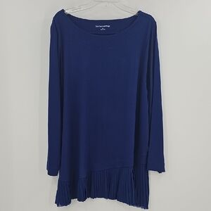 Soft Surroundings Tunic Pleated Hem Mini Dress Sizes 2X